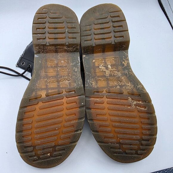 Dr. Martens Womens Size 6 Black Leather Combat Boots Casual Walking Outdoors - Picture 7 of 14